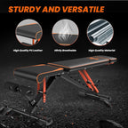 Adjustable weight bench with high-quality materials on a dark background